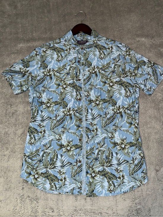 The Limited Other - M&S Limited tropical patterned short sleeve cotton button-down shirt